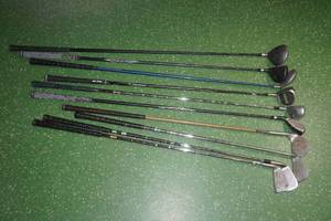 lot 112 image: Assorted Golf Clubs - Woods and Irons