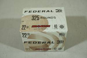 lot 116 image: 325 Federal Automatch .22 LR 40 Gr Ammo