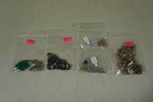 lot 186 image: 5 Necklaces  -Malachite, Hematite, Fluorite Stones