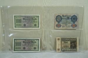 lot 172 image: German Currency - 20, 1000, 5000