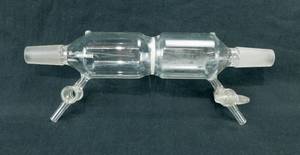 lot 20 image: Fritted Filter Tube with 2 Vacuum Ports 1922 Ground Joints