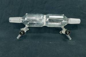 lot 21 image: Fritted Filter Tube with 2 Vacuum Ports 1922 Ground Joints