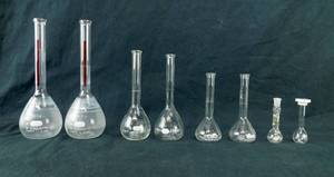 lot 11 image: Lot of 8 Various Volumetric Flasks