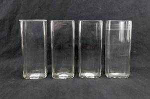 lot 62 image: Lot of 4 Vintage Museum Glass Jars 1 with Cover