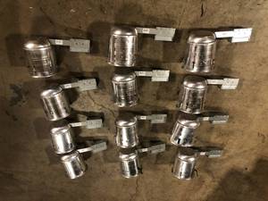 Lot of Assorted H7 6 in. Aluminum Recessed Lighting Housing for Remodel Ceiling, Insulation Contact by Halo Customer Returns See Pictures
