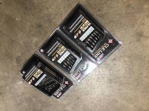 3 Lots of Black and Gold High Speed Drill Bit Set (29-Piece) by CLE-LINE   Customer Returns See Pictures