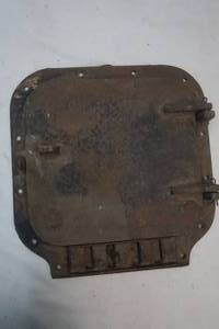 lot 43 image: Vintage Metal Door for Wood Stove