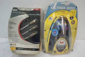 lot 105 image: Monster Cable Ultra 600 and RCA Cable