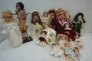 lot 8 image: Porcelain Dolls