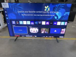 lot 914 image: SAMSUNG 70-Inch Class QLED Q60B Series - 4K UHD Dual LED Quantum HDR Smart TV with Alexa Built-in (QN70Q60BAFXZA, 2022 Model) (FILM CHIP & PANEL BRUISE)
