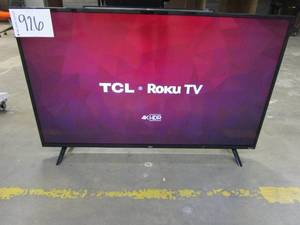 lot 926 image: TCL 50 in Roku LED TV 50S421TFAA (SCRATCHES ON SCREEN, SEE PHOTOS)