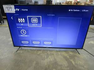 lot 929 image: Element 55 4K UHD Roku TV E4AA55R