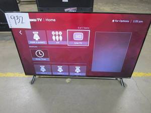 lot 932 image: TCL 43 Class 4-Series 4K UHD HDR Smart Roku TV  43S455 (SHADING ON SCREEN, DENT ON BACK)