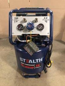 Professional 12 Gal. 150 PSI 2 Portable Electric Air Compressor by Stealth Customer Returns See Pictures