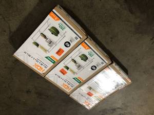 3 Lot of 3-Tier Steel Wire Shelving Unit in Chrome (24 in. W x 30 in. H x 14 in. D) by HDX   Customer Returns See Pictures