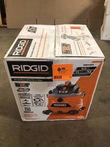 14 Gallon 6.0 Peak HP NXT WetDry Shop Vacuum with Fine Dust Filter, Hose, Accessories and Premium Car Cleaning Kit by RIDGID   Customer Returns See Pictures