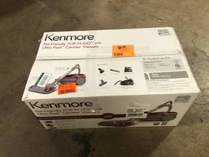 Pet Friendly Pop-N-Go UltraPlush Bagged Canister Vacuum Cleaner by KENMORE   Customer Returns See Pictures
