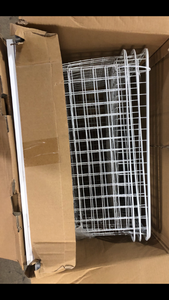 34.76 in. H x 17.13 in. W White Steel 5-Drawer Close Mesh Wire Basket by Everbilt  Customer Returns See Pictures