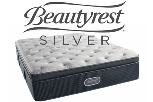 lot 17 image: Brand New 16 Beautyrest Silver Collection Plush Pillow Top King Mattress