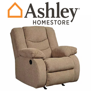 lot 22 image: Brand New Factory Sealed Signature Design by Ashley Henderson Pad-Arm Rocker Recliner