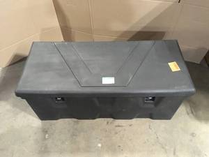 17.25 in. x 19 in. x 44 in. Matte Black Plastic All-Purpose Truck Tool Box Chest by Buyers Products Company Customer Returns See Pictures