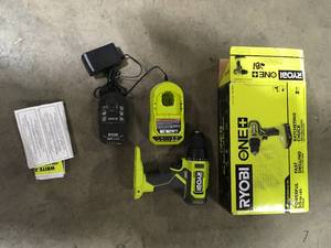ONE 18V Cordless 12 in. DrillDriver Kit with (1) 1.5 Ah Battery and Charger by RYOBI   Customer Returns See Pictures