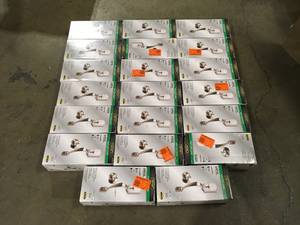Lot of Castle Satin Nickel Entrance Door Handleset with Hartford Interior Knob by Defiant  Customer Returns See Pictures