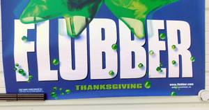 Vintage 1997 Flubber Single Sided Original Advance Bus Shelter Style Poster