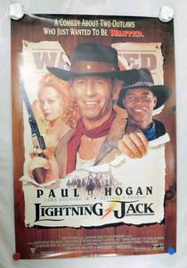 Vintage 1994 Lightning Jack Double Sided Original Movie Theater Poster