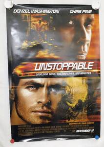 2010 Unstoppable Double Sided Original Advance Movie Theater Poster