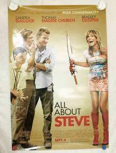 2009 All About Steve Double Sided Original Advance Movie Theater Poster
