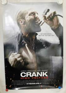 2009 Crank High Voltage Double Sided Original Advance Movie Theater Poster