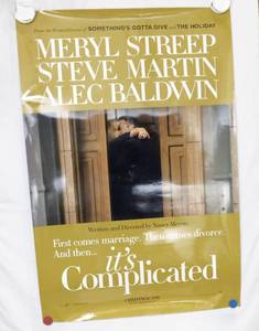 2009 Its Complicated Double Sided Original Advance Movie Theater Poster