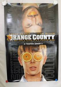 2001 Orange County Double Sided Original Advance Movie Theater Poster