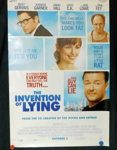 2008 The Invention of Lying Double Sided Original Advance Movie Theater Poster