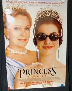 Walt Disneys 2001 The Princess Diaries Double Sided Original Advance Movie Theater Poster