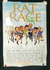 2001 Rat Race Double Sided Original Advance Movie Theater Poster