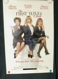 Vintage 1996 The First Wives Club Double Sided Original Advance Movie Theater Poster