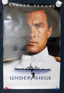 Vintage 1992 Under siege Double Sided Original Movie Theater Poster