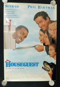 Vintage 1995 Houseguest Double Sided Original Movie Theater Poster