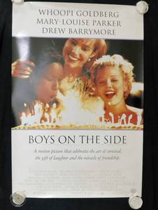 Vintage 1994 Boys on the Side Double Sided Original Advance Movie Theater Poster