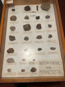 lot 58 image: 45 year old rock & mineral  display