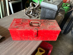 lot 27 image: Red Tool Box
