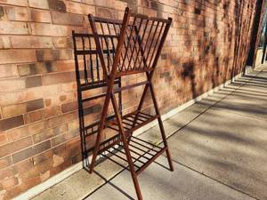 Vintage wooden Shelve with Rack