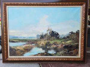 Henze Oil on Canvas Landscape