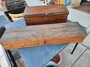 Antique Croquet Set & Handmade Toolbox.