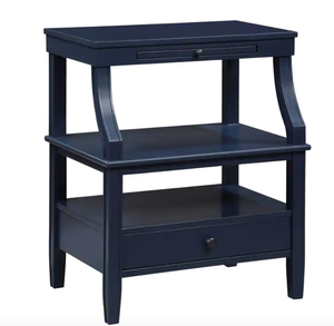 lot 511 image: Newton 1-Drawer Midnight Blue Nightstand 28 in. Height x 23.75 in. Width x 17 in. Depth (OPEN BOX)
