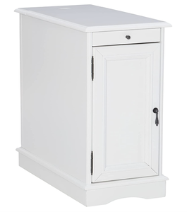 lot 539 image: Powell Furniture Butler Accent Table in White (NEW IN BOX)