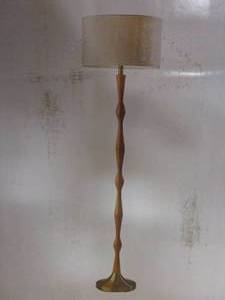 lot 594 image: Adesso Eve Floor Lamp in Natural Oak Finish 1577-12