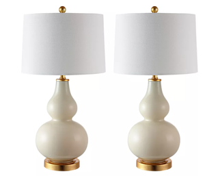 lot 601 image: Set of 2 Karlen Table Lamp - Safavieh